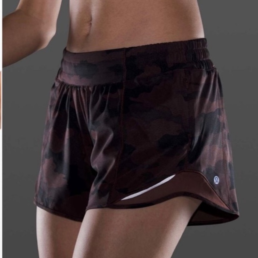 Lululemon hotty hot camo shorts